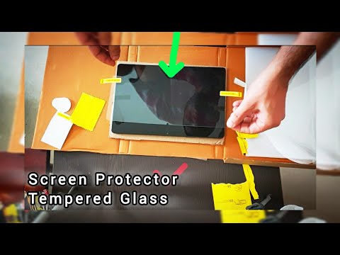How to install tablet screen without bubble tempered Glass Screen Samsung 