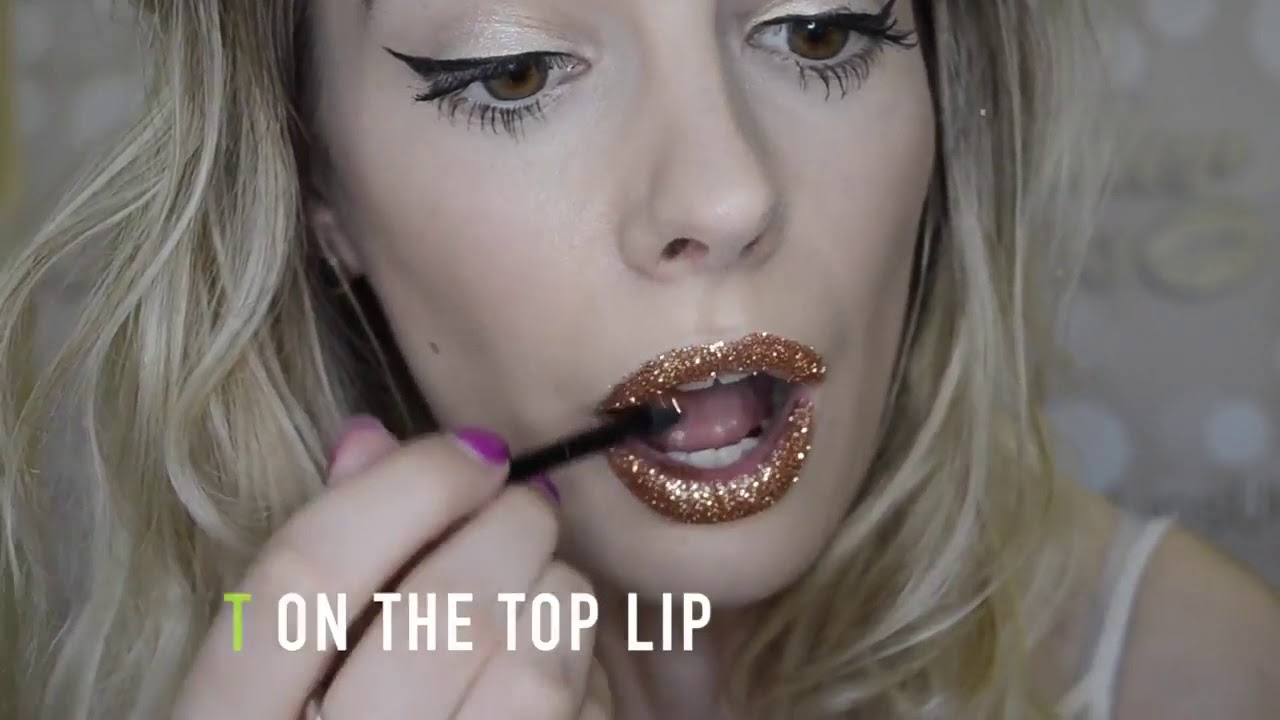 Application Techniques Glitter Lips by Beauty Boulevard - Техника на нанасяне