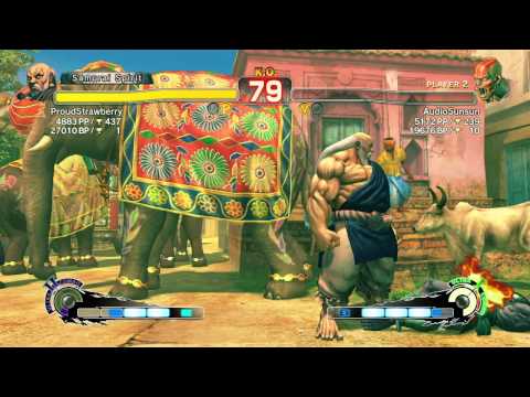 SSFIVAE~ Gouken (ProudStrawberry) vs.  Dhalsim (AudioSunSun) HD