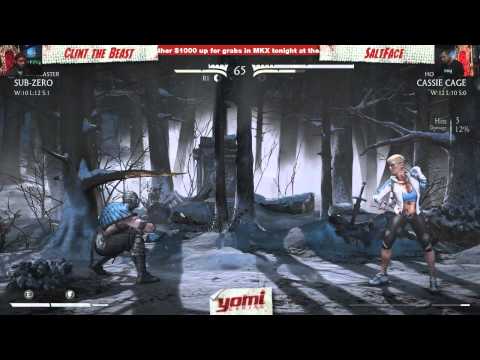 WB Round 1: YOMI ATL Clint (D'vorah/Sub-Zero) vs. YOMI RM SaltFace (Cassie Cage) - MKX; AKA Week 2