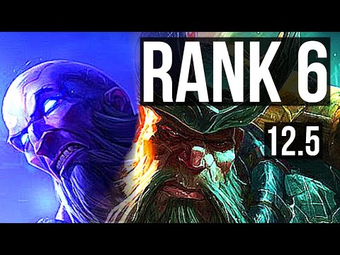 RYZE vs GANGPLANK (TOP) | Rank 1 Ryze, Rank 6, 11/3/9, Dominating | BR Challenger | 12.5