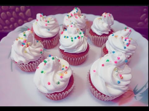 Eggless Red velvet cupcakes | Red velvet cupcake recipe in marathi | red velvet cake | Cake recipe |