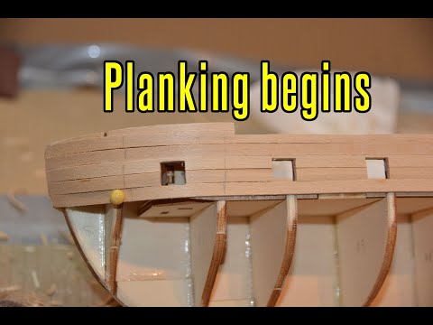 HMS Beagle - part 6 Planking Begins
