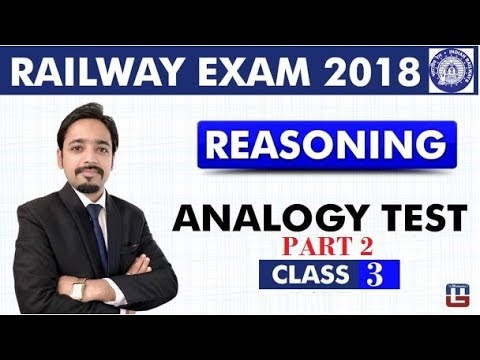 Analogy Test | Reasoning | RRB | Railway ALP / Group D | Reasoning By Puneet Sir Video