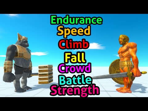 Battle ability Ghor hammer vs achilles Animal Revolt Battle Simulator