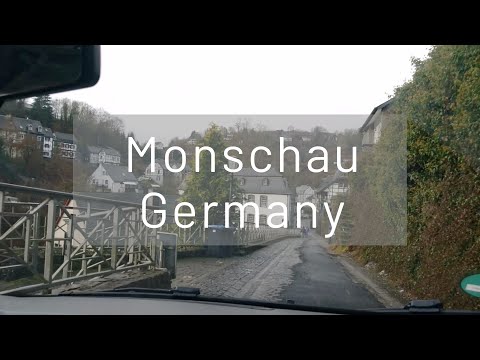 Driving in Monschau Germany Drive With Me Travel Vlog in Monschau Germany