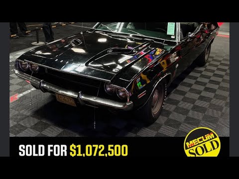 (The Black Ghost Challenger)legendary street racer 70 426 hemi challenger)(mecum)#mopar