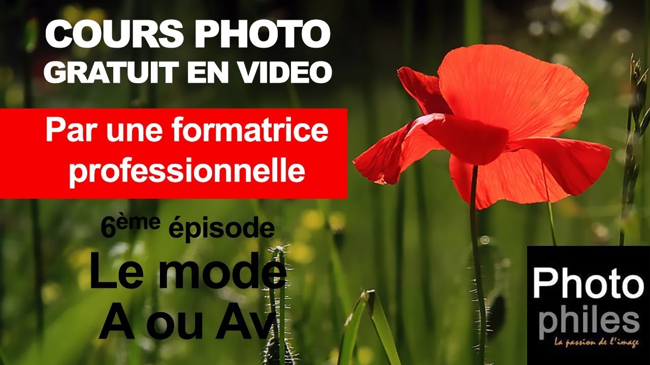 N°6 Cours sur la PHOTOGRAPHIE. Gérer la profondeur de champ avec le mode A ou Av