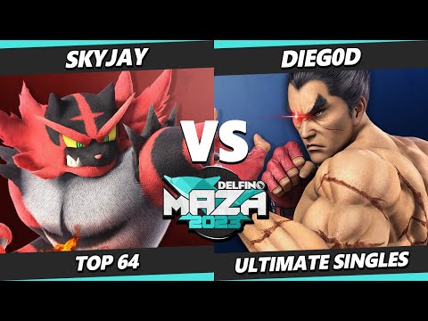 Delfino Maza 2023 - Skyjay (Incineroar) Vs. DieG0D (Kazuya) Smash Ultimate - SSBU
