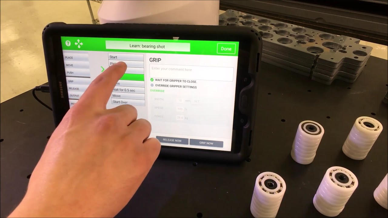 Smart Assembly Automation: OB7 7-Axis Cobot for Bearing Assembly