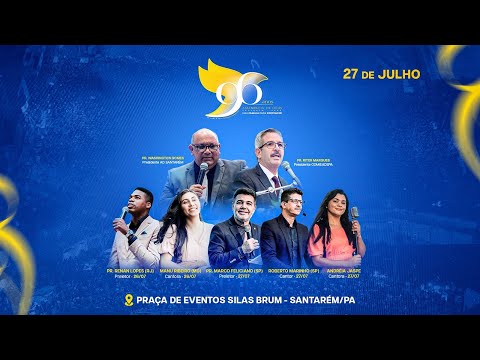 MARCO FELICIANO, ROBERTO MARINHO E ANDREIA JASPE - ANIVERSÁRIO 96 ANOS - 27/07/2024 - LIVE CULTO