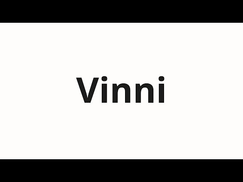 How to pronounce Vinni | Винни (Winnie in Russian)