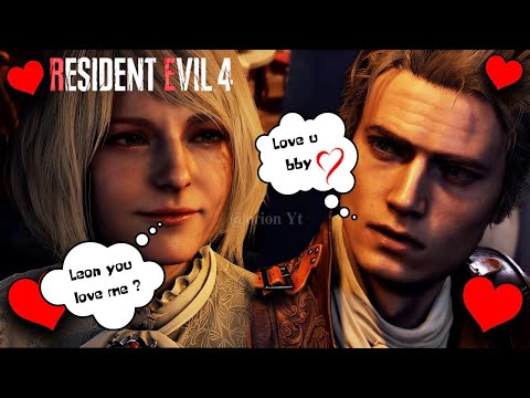Ashley Has a Crush On Leon ! Ashley loves LEON KENNEDY ! Resident Evil 4 Remake 2023 4k