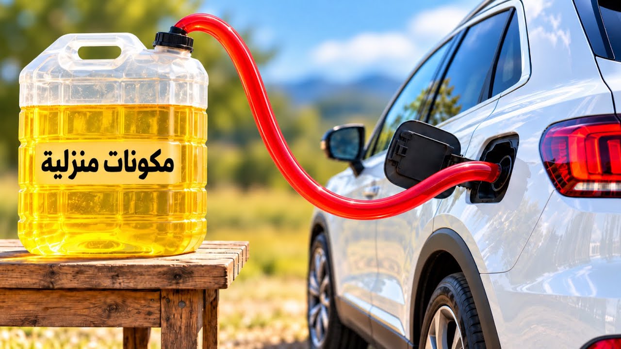 صنعت بنزين للسيارات مجانًا من مكونات منزلية.…نتيجة لاتصدق👆 