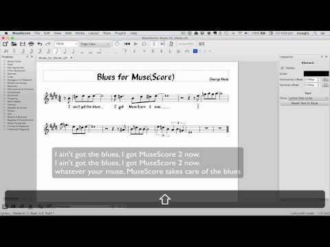 MuseScore in Minutes: Lesson 6 - Text, Lyrics, and Chords