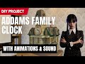 ADDAMS FAMILY MOVIE CLOCK Full Size Replica With Animations Sound