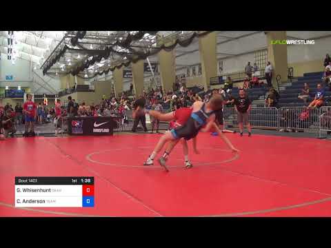 2018 UWW Cadet And U23 Nationals/UWW Cadet Greco-Roman 41-45 RR Rnd 1 - Gabe Whisenhunt (Oran) Vs.