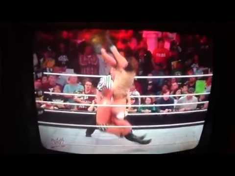 CM Punk hits a piledriver on John Cena