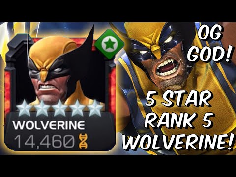 5 Star Rank 5 Wolverine OG GOD BEAST MODE!!! - INSANE REGEN!!! - Marvel Contest of Champions