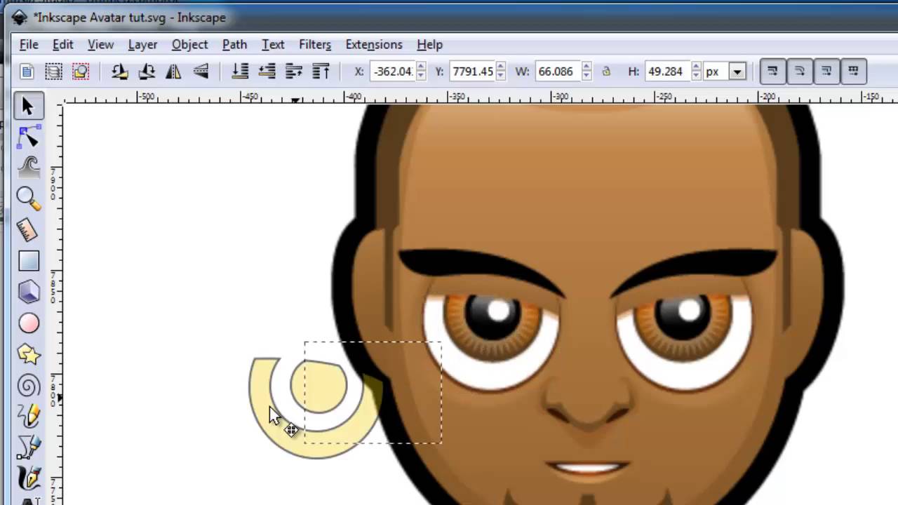 Inkscape Drawing Paths