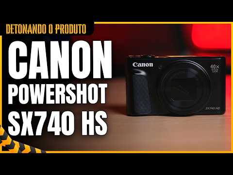 Câmera Canon PowerShot SX740 HS | Zoom Óptico 40x, Wi-Fi, 4K
