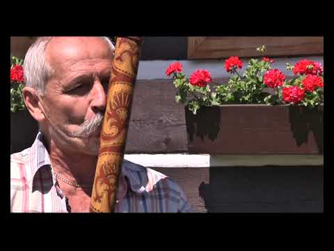 Slovak musician and instrument maker Ľubomír Párička plays the Fujara