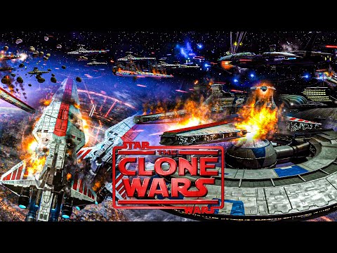 Star Wars the Clone Wars - Epic Space Battle Above Coruscant! (Cinematic)| Star Wars: Empire At War