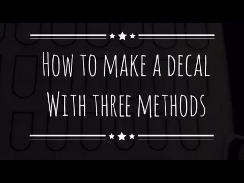 How to Make Nail Art Decals - Three Ways.