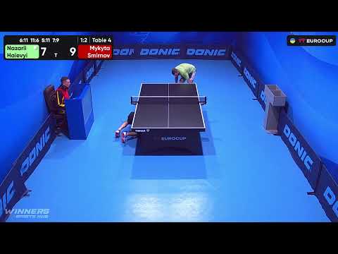 19:40 Nazarii Haievyi - Mykyta Smirnov 18.10.2023 TT Euro.Cup Ukraine  Master. TABLE 4