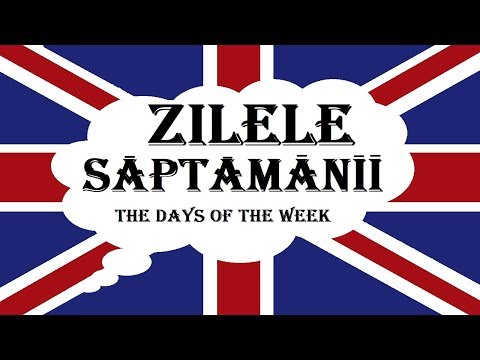Invata engleza | VOCABULAR | Zilele saptamanii