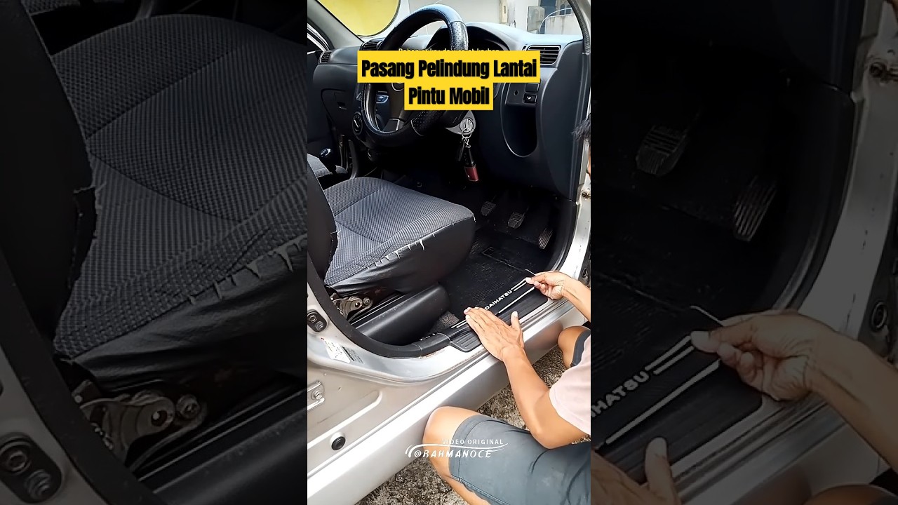 pasang stiker serat karbon mobil xenia 2004. #automobile #stikermobil #aksesorismobil #xenia