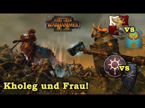 Kholeg & Frau im HW Turnier! Imperium, Norsca, Chaos, Gruftkönige  Total War: Warhammer 2 deutsch