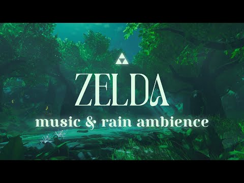 A Stormy Night in Hyrule ⛈️🌲 Peaceful Zelda BOTW & TOTK Sleep Music Ambience 🌙 Heavy Rain & Thunder