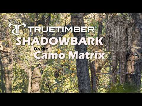 TrueTimber Shadowbark on the Camo Matrix on 25 Backgrounds with Deer Vision