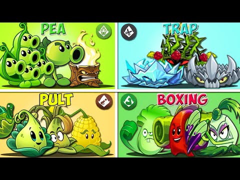 4 Super Team Plants Battlez - Who Will Win? - PvZ 2 Team Plant Vs Team Plant