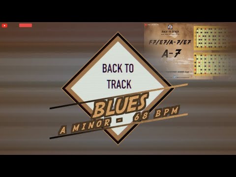 Blues Backing Track / A minor - 68 bpm / #B2TBT_5