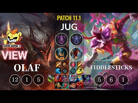 SG-S View Olaf vs Fiddlesticks Jungle - KR Patch 11.1