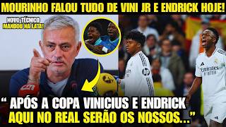 🚨NOSSA! OLHA O QUE MOURINHO FALOU DE VINI JR E ENDRICK NO REAL!