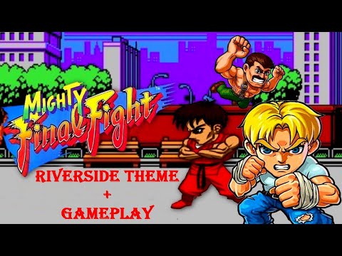 Mighty Final Fight (マイティ ファイナルファイト) - riverside theme & gameplay