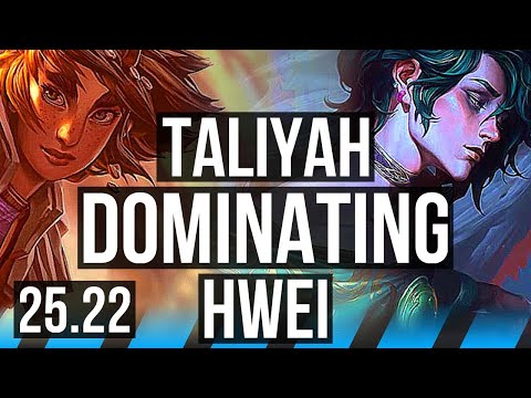 TALIYAH vs HWEI (MID) | 8/1/7, Dominating | KR Master | 25.22