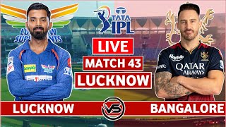 Lucknow Super Giants v Royal Challengers Bangalore Live Scores | LSG vs RCB Live Scores & Commentary