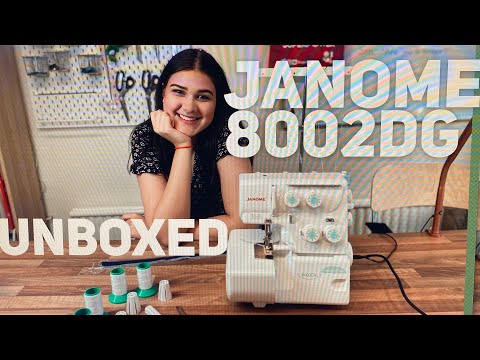 Janome 8002DG Overlocker Serger Unboxed with Jasmine #SewWithAbi 🧵✂️❤️