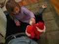 Violet And Elmo Christmas 2008