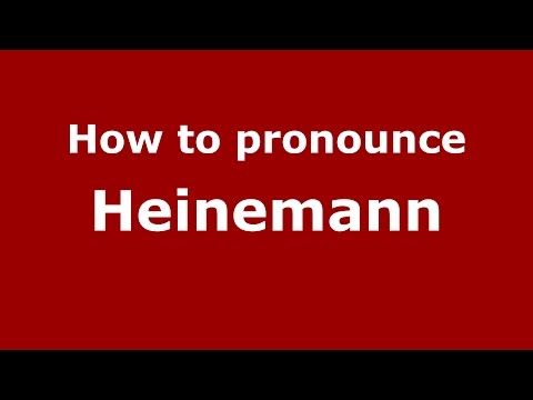 How to pronounce Heinemann (Spanish/Argentina) - PronounceNames.com