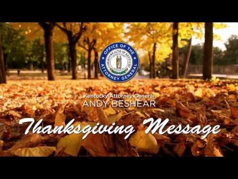 2017 Thanksgiving Message