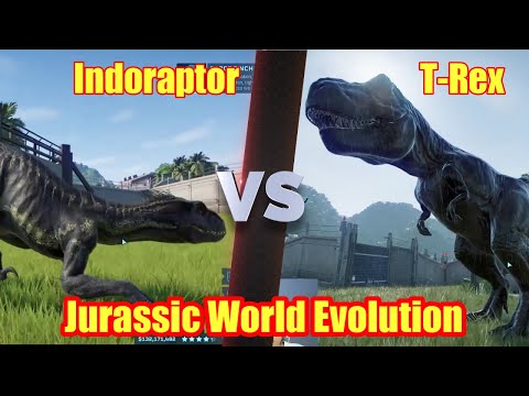 Dinosaurs | Indoraptor Vs T Rex | Jurassic World Evolution