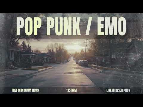 POP PUNK / EMO DRUM TRACK 135bpm MIDI DOWNLOAD
