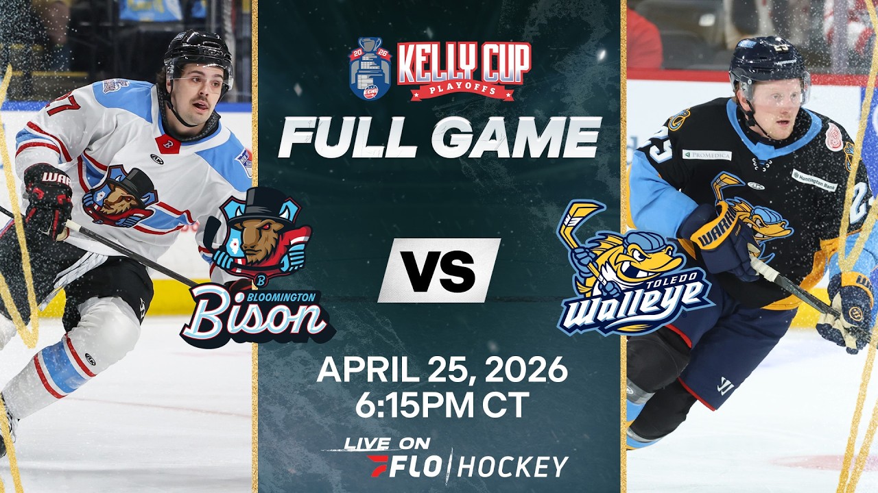 ECHL Kelly Cup Playoffs Free Live Stream - Bloomington Bison vs Toledo Walleye | FloHockey