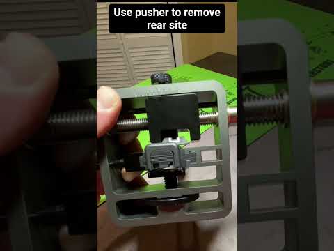 How To Change Glock Rear Sights In 60 Seconds.