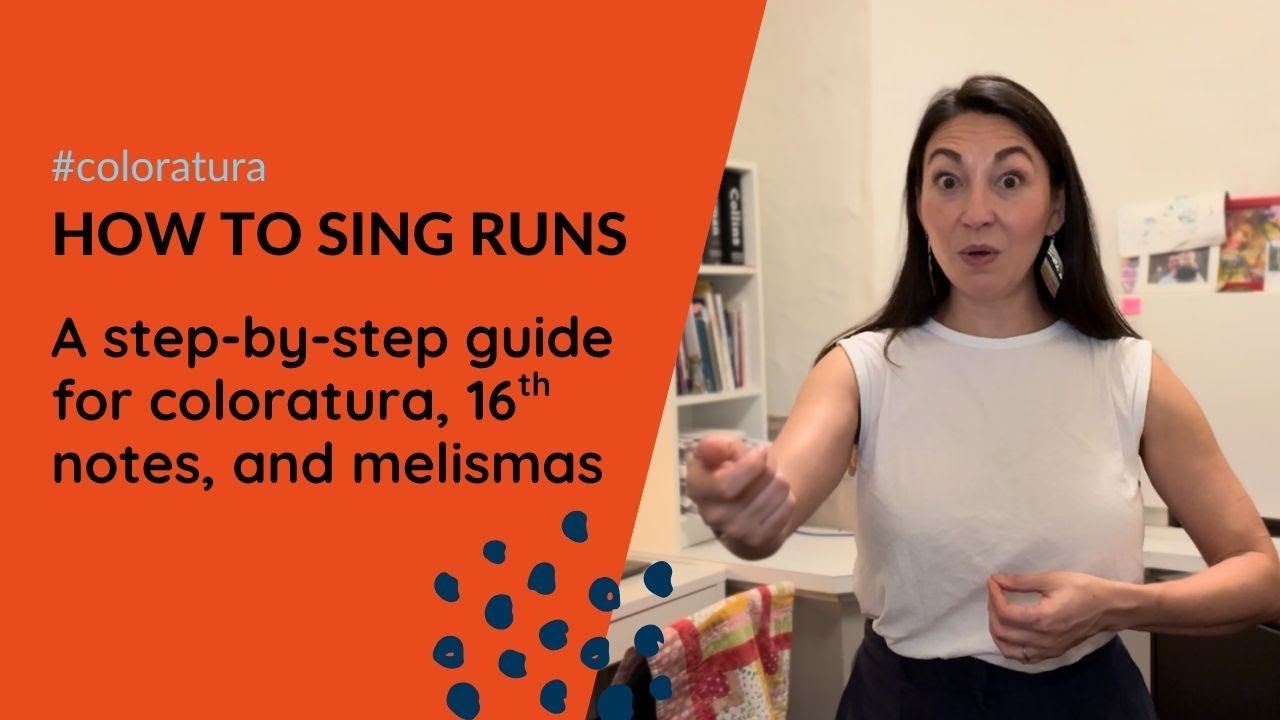 How to sing RUNS! Coloratura, 16th notes, melismas, Step-By-Step